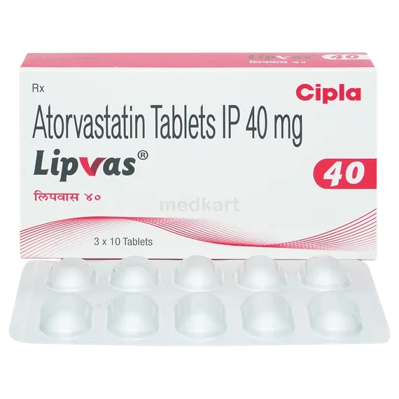 lipvas 40 tablet 10's